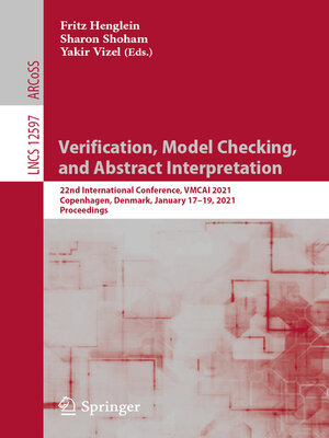 cover image of Verification, Model Checking, and Abstract Interpretation
